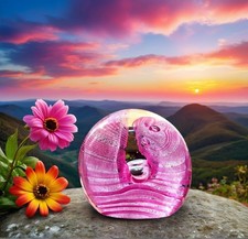 CAITHNESS PAPERWEIGHT CIIG Oriental Silk Margot Thomson SCOTLAND 1993 VINTAGE VG