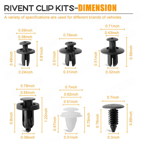 100pack universal rivet - 100pack,