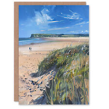 Greeting Card Alnmouth Beach