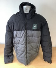 Plymouth Argyle Official Grey Black Hooded Padded Jacket Coat Puffer Style 3XL