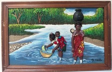African 3D Textured Painting