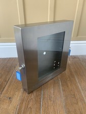 Digital A4 Menu Display Box - Stainless Steel - Glazed - 2 Locks - Weather Proof