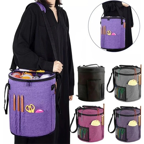 Crochet knitting bag - knitting, large