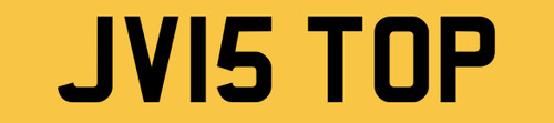 Number plate private - jv,
