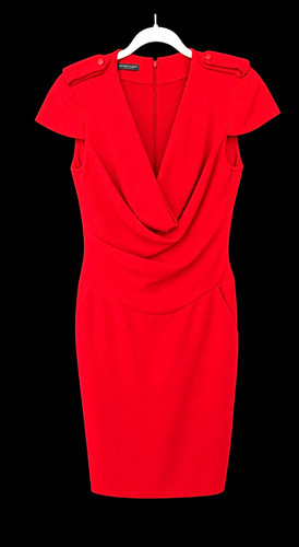 Alexander mcqueen red cowl - alexander,