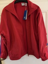 Ladies Red Adidas Tracksuit In
