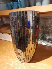 Mosaic glass vase used catches the light beautifully read description