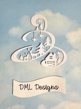 Die Cut Cuts Card Topper