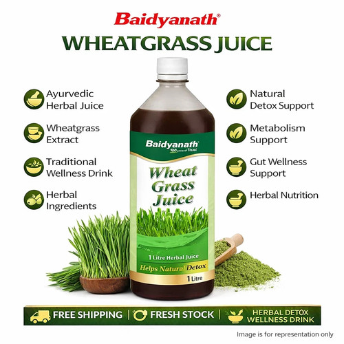 Baidyanath wheatgrass juice - baidyanath, 1l
