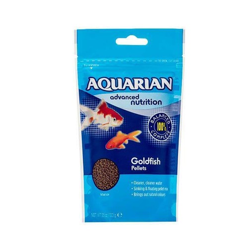 Aquarian goldfish pellet food - aquarian,