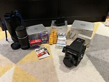 Mamiya 645 super + 80mm f2.8, 210mm f4, AE Prism Finder & 10 FILM ROLLS