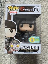 Funko Pop! SDCC 2016 Gears of War Marcus Fenix w/ Gold Lancer With Con Sticker!