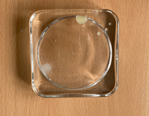 Ikea clear glass pillar - glass, candle