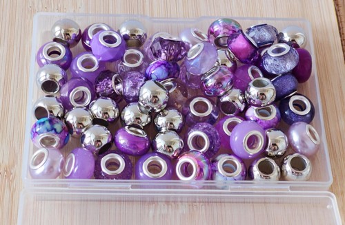 Large hole beads 55pcs print - large,