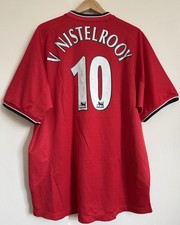 Manchester United 2000-02 Umbro Home Shirt Ruud Van Nistelrooy #10 Men’s Size XL