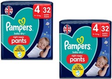 2X Pampers Baby-Dry Night