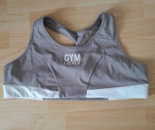 Ladies Gym Locker Sports Cropped Top/Bra Size  Grey  2 XL   NEW