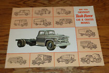 Original 1956 Chevrolet Cab & Chassis Truck Sales Brochure 56 Conventional LCF