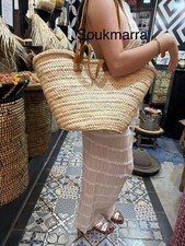 Moroccan Basket French Market Beach Basket, Tote Shopper Bag