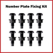 8 Black Plastic Number Plate
