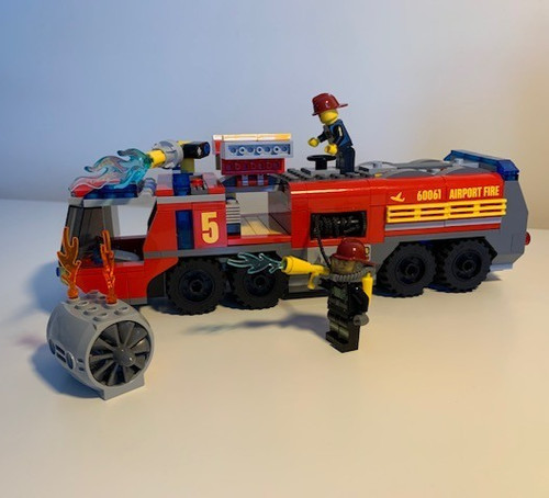 Lego city 60061 airport fire - city,
