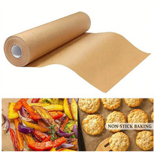 1 Roll, Heavy Duty Unbleached Parchment Paper Roll For Baking, Cooking, Grilling