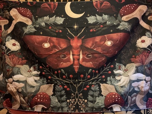 Moth butterfly tapestry - moth, large