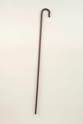 Brown shepherds cane staff - shepherds,