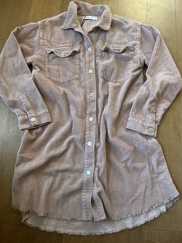 Zara corduroy long jacket - corduroy,