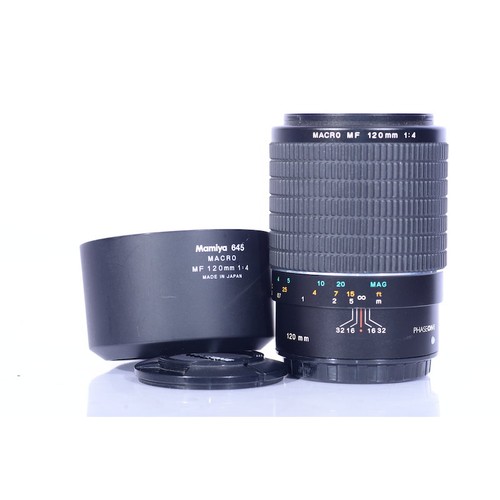 Mamiya 120mm macro mf - af, f/4