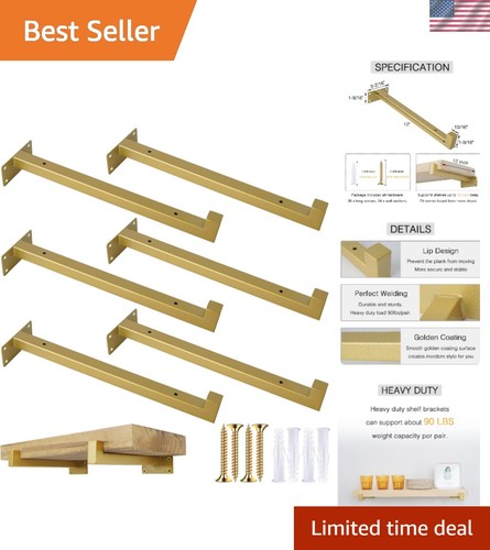 Elegant gold floating - floating, shelf