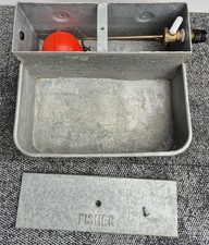 Fisher Galvanised Trough W/ Ballcock Equine Drinker Horses, Ponies Sheep & Goats