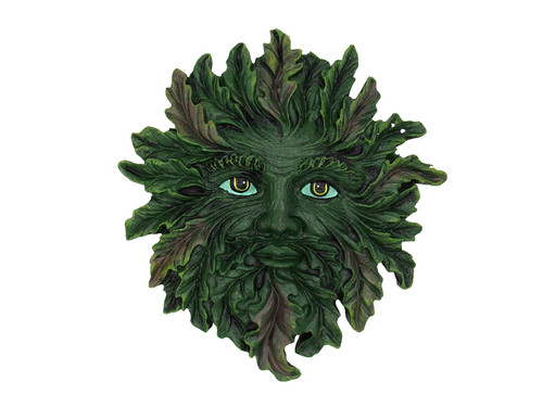 Green man wall plaque - man,