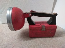 Vintage Retro Ever Ready Space Ray Red Metal Hand Torch Adjustable Head 1960’s