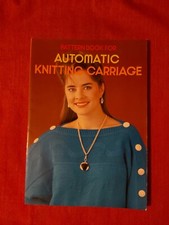 Pattern Book For The Brother Knitting Machine Garter Carriage 