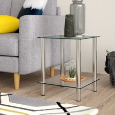 Matrix 2-Tier Clear Glass