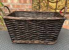 Large Brown Basket 17 x 12 x 9” New with Tag