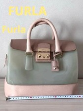 FURLA Jelly Handbag Mint Green