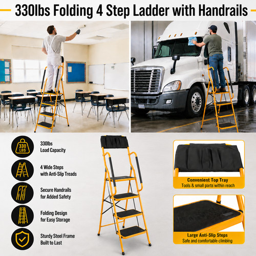 Step ladder folding - step,