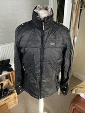 Pikeur Finesse Winter Riding Coat , Vgc Lightly Padded Size 10-12 Dark Grey