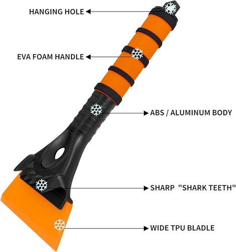 Beeway ice scraper 13cm tpu - ice,