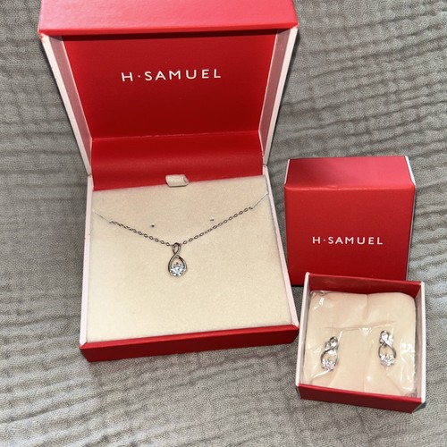 Samuel sterling silver cz - h.,