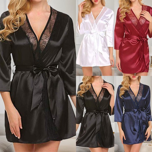 Women sexy satin silk lace - silk,