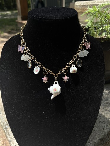 Handmade teapot necklace - handmade,