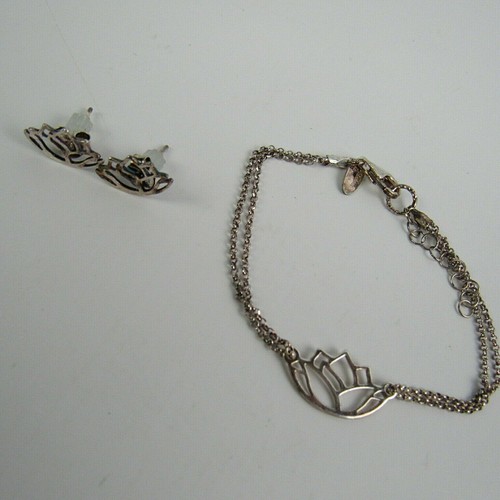 Sterling silver flower 2 - silver,
