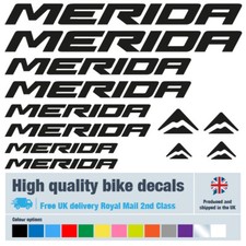 Merida bike decals labels with