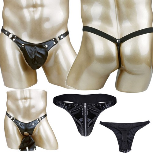 Men patent leather zipper - men's,