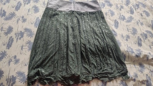 Silver sequin lined - , midi