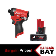 Milwaukee M12FID2-0 12V NEW GEN Cordless Brushless Impact Driver + 4ah Battery
