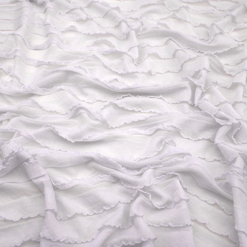 Frilly ruffle pleated stretch - ruffle,